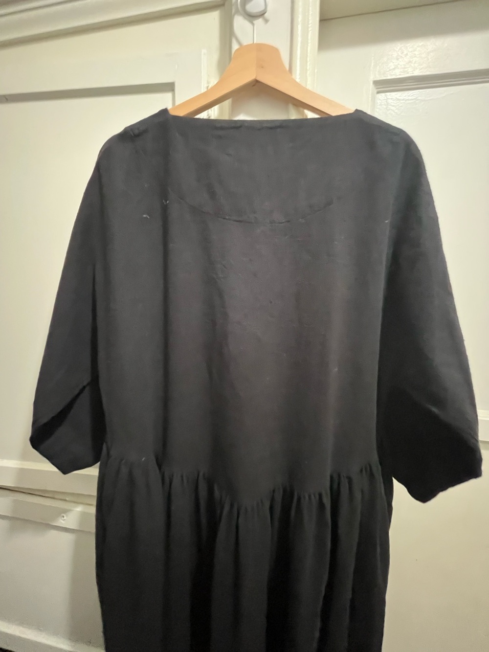 Black Crane cotton flannel tradi dress in black size XS - Picture 8 of 16